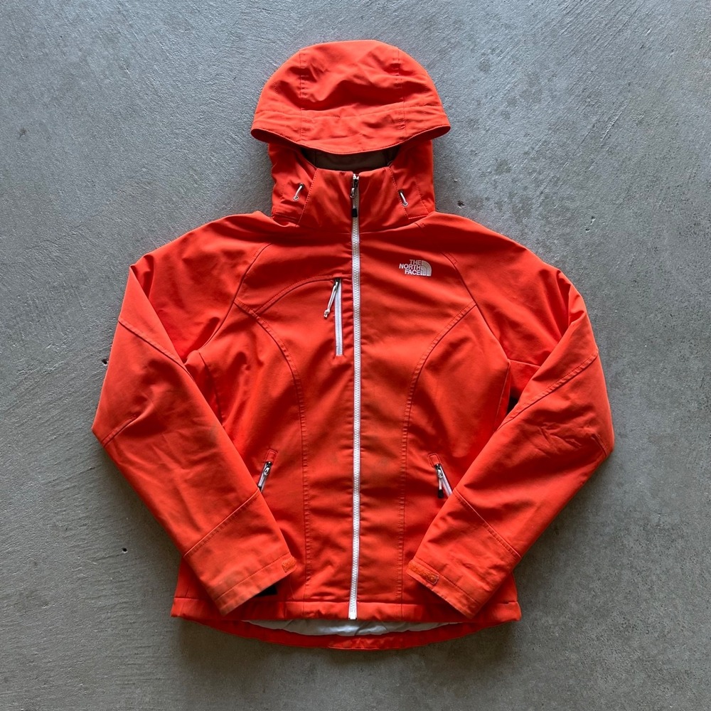 The North Face Apex Elevation Jacket Womens Small Orange Softshell Primaloft